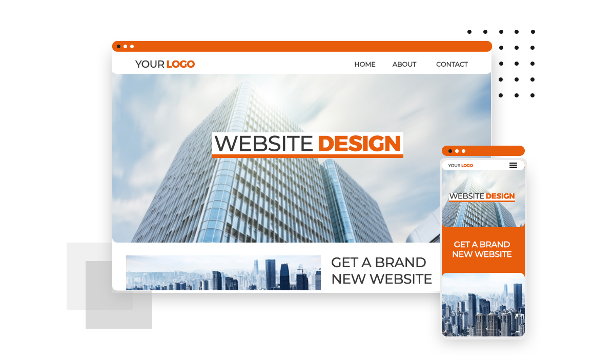Artwork. Responsive website design screenshots.