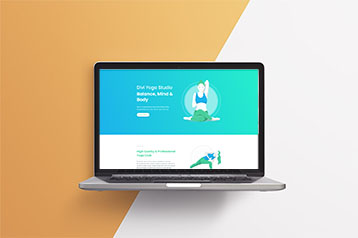 Yoga studio example website