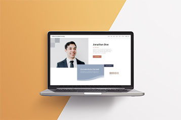 Website example for personal portfolio.